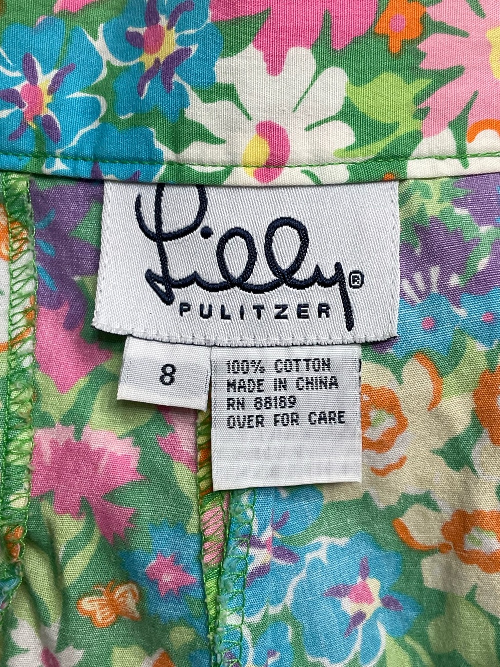 Vintage Lilly Pulitzer Women’s Floral Bermuda Shorts Size 8 - Picture 5 of 6
